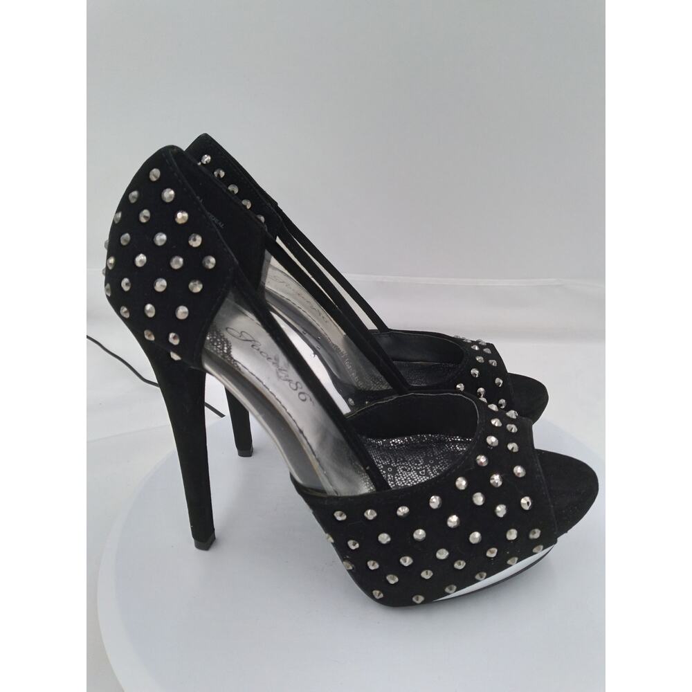 NIB Society 86 Baha open toe 5 1/2" spike size 7